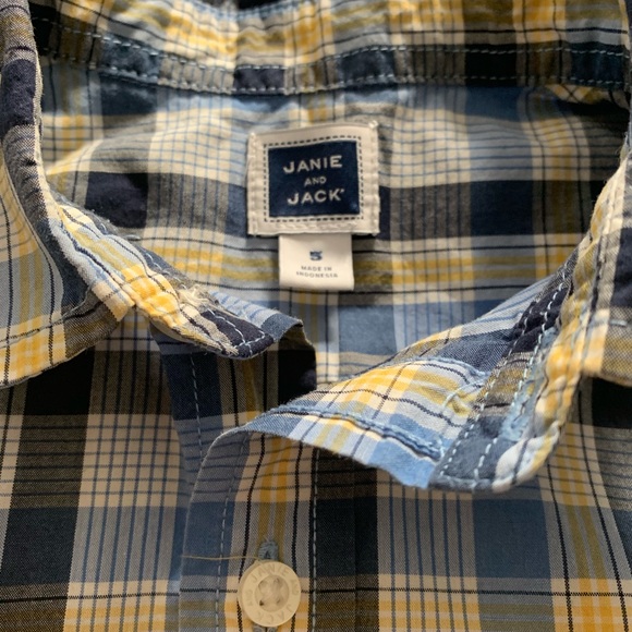 Janie and Jack long sleeve button down shirt - Picture 2 of 4